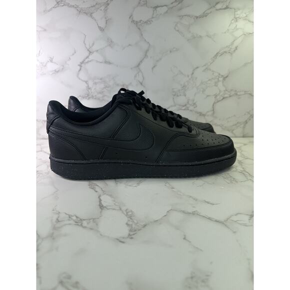Nike Court Vision Low Next Nature Triple Black DH2987-002 Mens Size 13 Sneakers - Picture 4 of 5